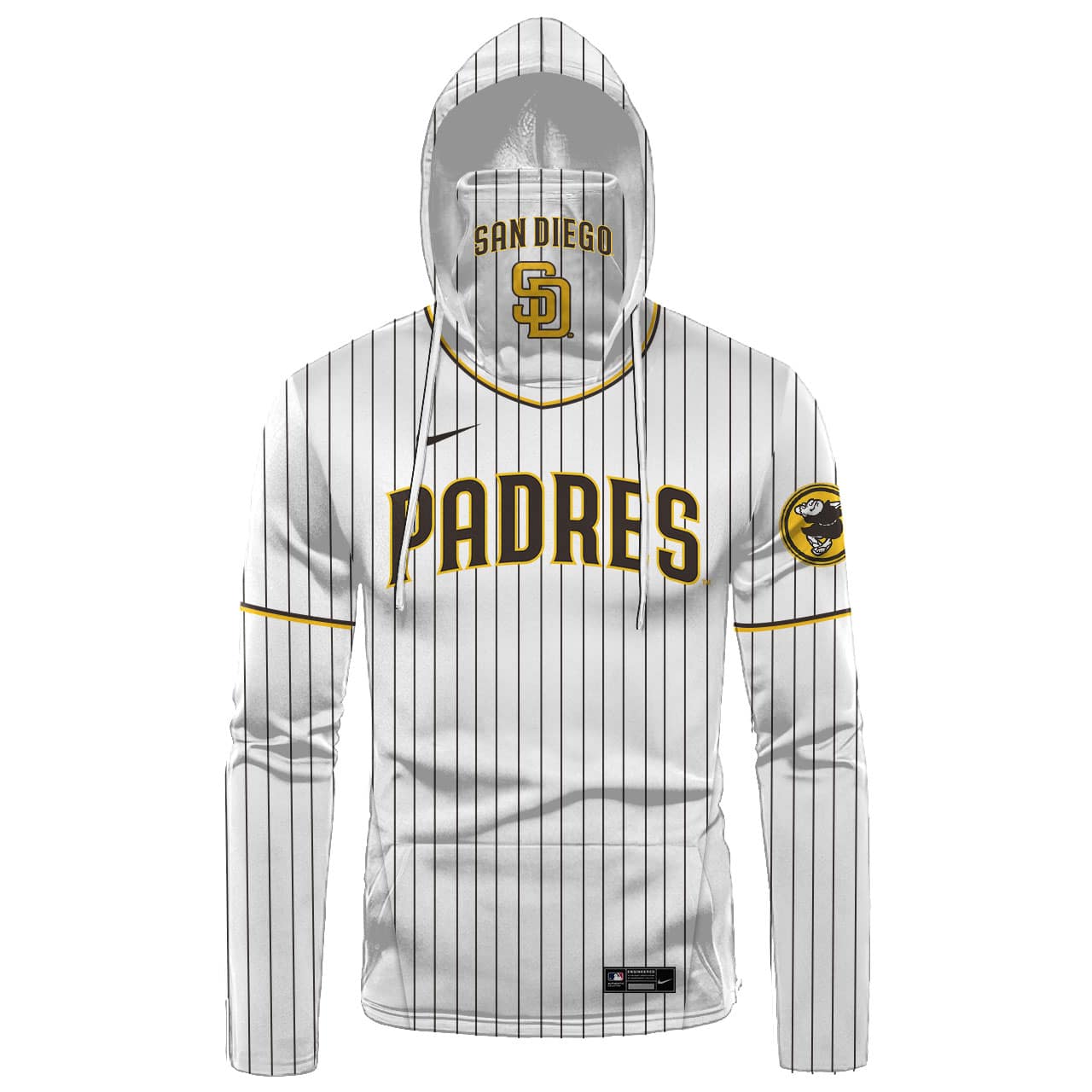 Custom Your Name San Diego Padres Hoodie Mask RU28 - Image 2