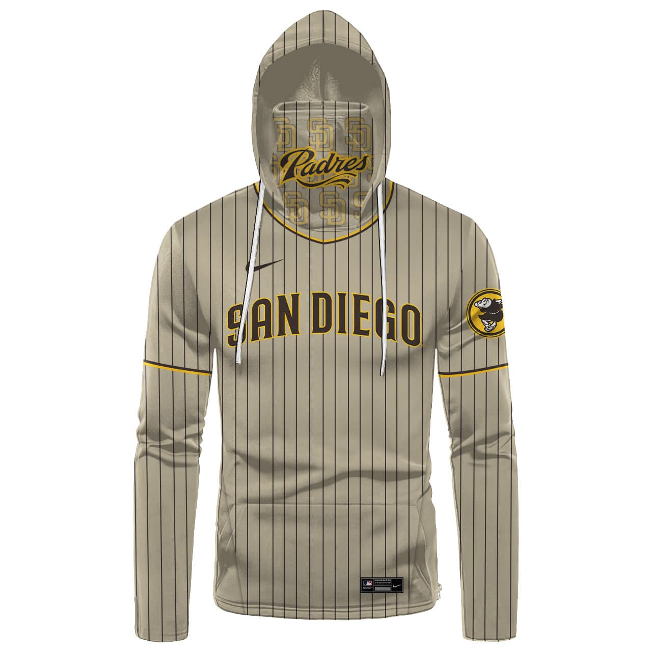 Custom Your Name San Diego Padres Hoodie Mask SV03 - Image 2