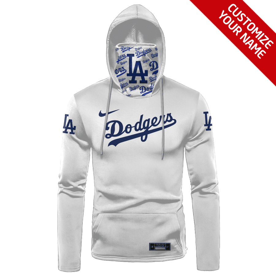 Custom Your Name Los Angeles Dodgers Hoodie Mask KY47 - Image 2