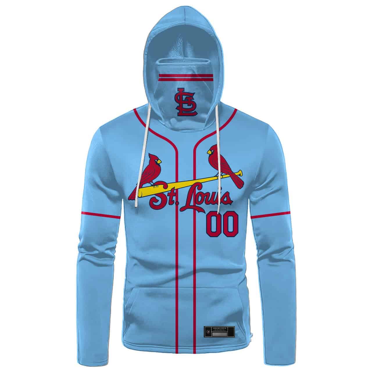 Custom Your Name St. Louis Cardinals Hoodie Mask LV28 - Image 2