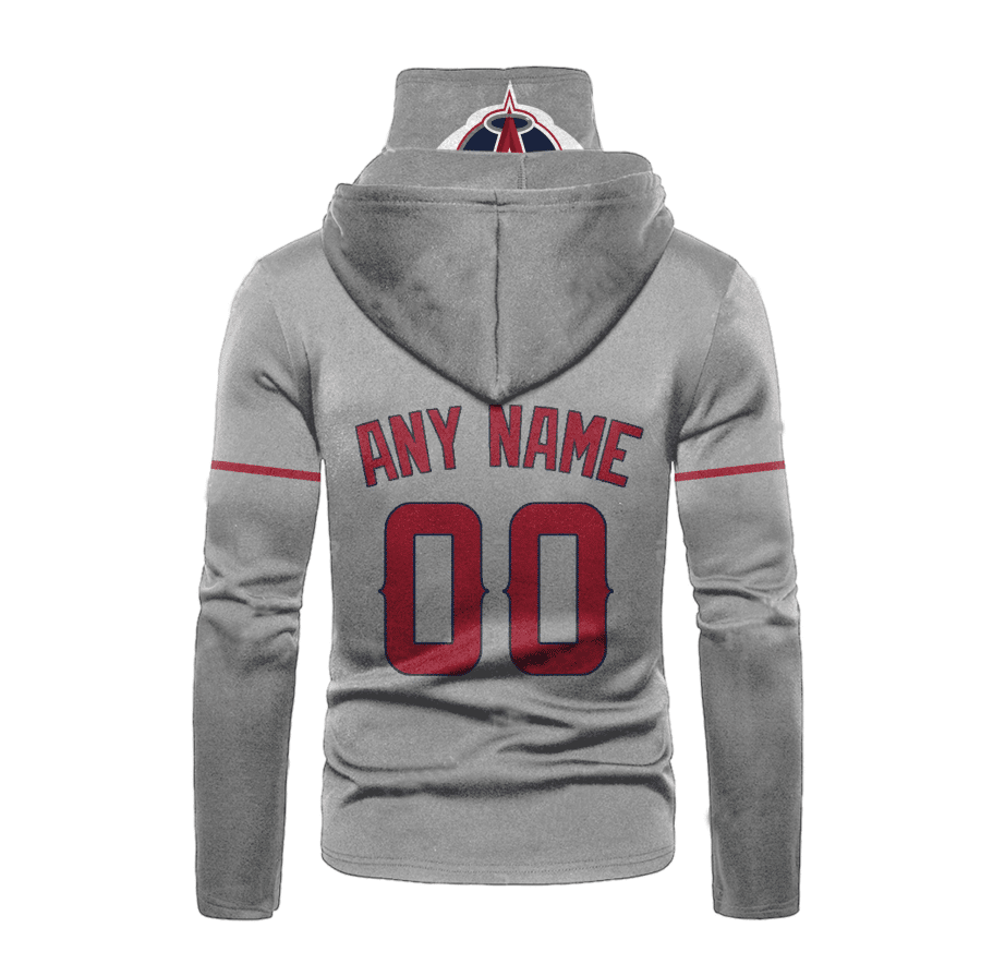Custom Your Name Los Angeles Angels Hoodie Mask AP38 - Image 3