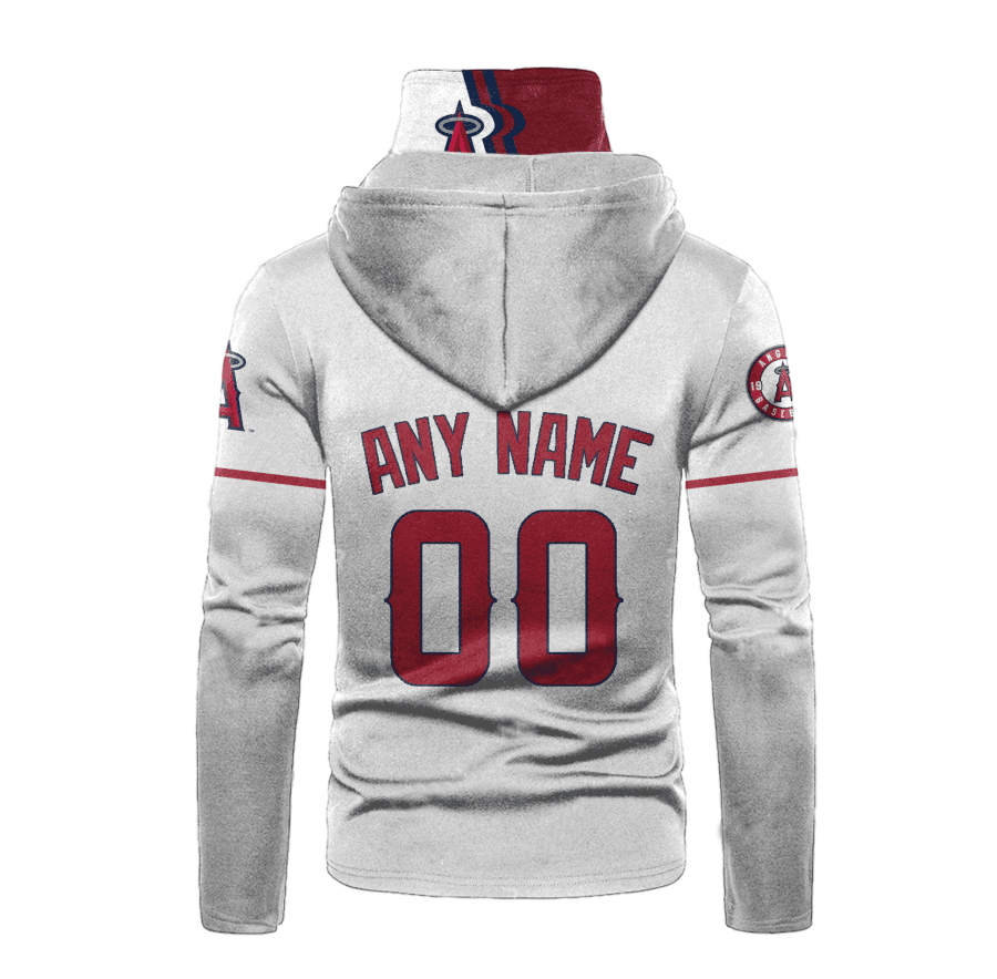 Custom Your Name Los Angeles Angels Hoodie Mask SV39 - Image 3