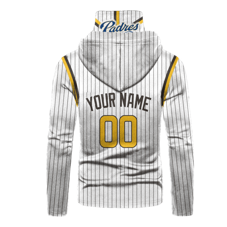 Custom Your Name San Diego Padres Hoodie Mask AD34 - Image 3