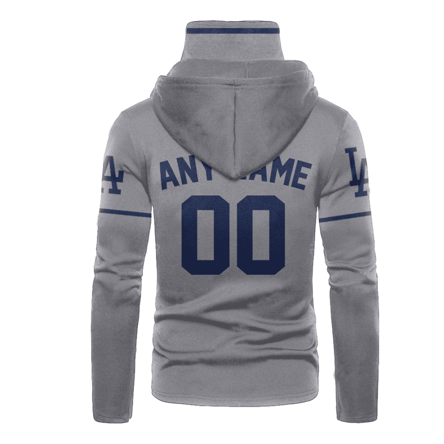 Custom Your Name Los Angeles Dodgers Hoodie Mask JD39 - Image 3