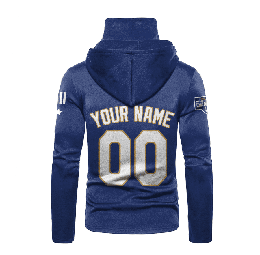 Custom Your Name Los Angeles Dodgers Hoodie Mask JR38 - Image 3