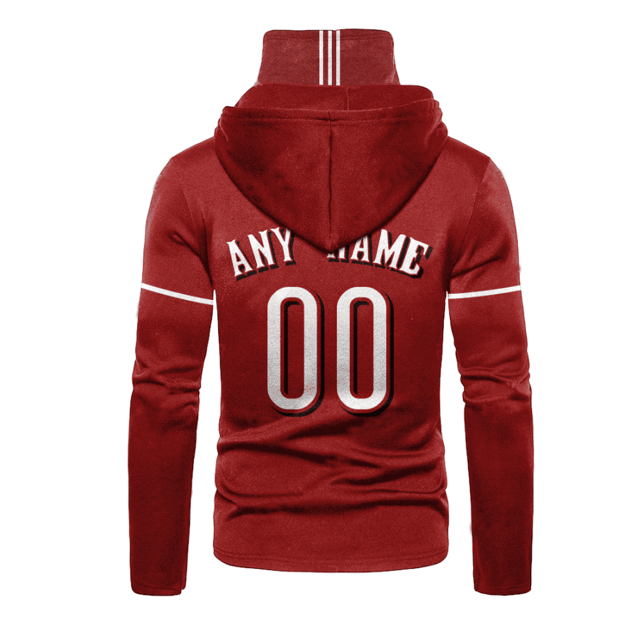 Custom Your Name Cincinnati Reds Hoodie Mask GS39 - Image 3