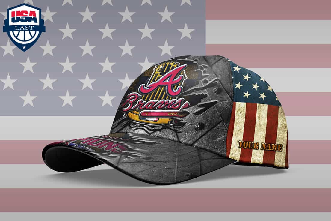 Custom Your Name Atlanta Braves Cap PH76 - Image 2