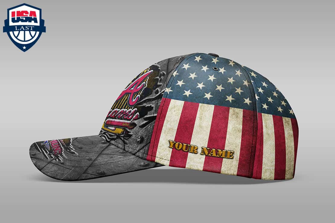 Custom Your Name Atlanta Braves Cap PH76 - Image 3