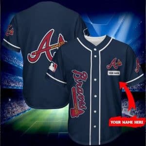 Custom Your Name Atlanta Braves Baseball Jersey KC49