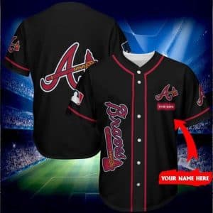 Custom Your Name Atlanta Braves Baseball Jersey PW99