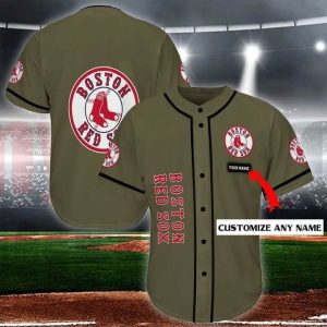 Custom Your Name Boston Red Sox Baseball Jersey HE72