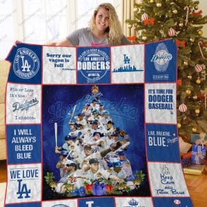 Los Angeles Dodgers Fleece Blanket Full Size RJ55