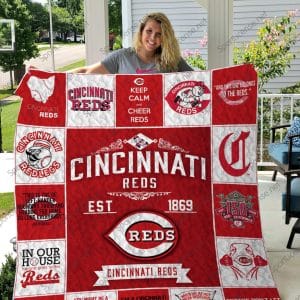 Cincinnati Reds Fleece Blanket Full Size YK39