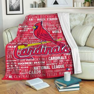 St. Louis Cardinals Fleece Blanket Full Size YR49