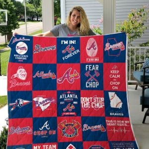 Atlanta Braves Fleece Blanket Full Size KS93