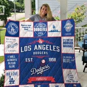 Los Angeles Dodgers Fleece Blanket Full Size LD40
