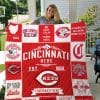 Cincinnati Reds Fleece Blanket Full Size JK46