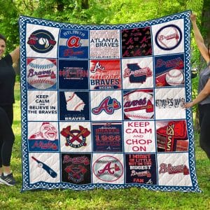 Atlanta Braves Fleece Blanket Full Size RE21