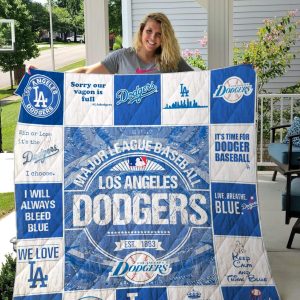 Los Angeles Dodgers Fleece Blanket Full Size NH85