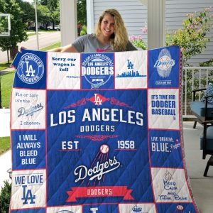 Los Angeles Dodgers Fleece Blanket Full Size IG83