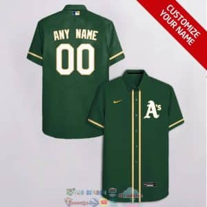 Custom Your Name Oakland Athletics Hawaii Shirt WJ38