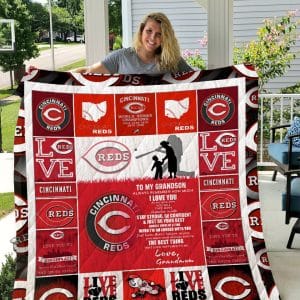 Cincinnati Reds Fleece Blanket Full Size HK34