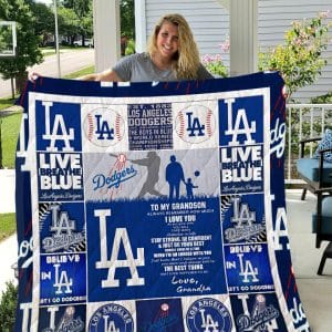 Los Angeles Dodgers Fleece Blanket Full Size JD94