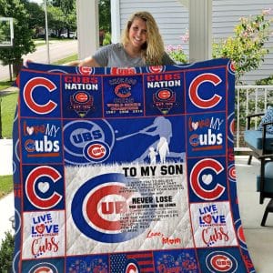 Chicago Cubs Fleece Blanket Full Size DH45