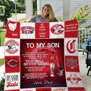 Cincinnati Reds Fleece Blanket Full Size LE39