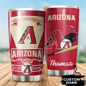 Custom Your Name Arizona Diamondbacks Tumbler Cup IG98