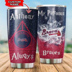 Custom Your Name Atlanta Braves Tumbler Cup TD26