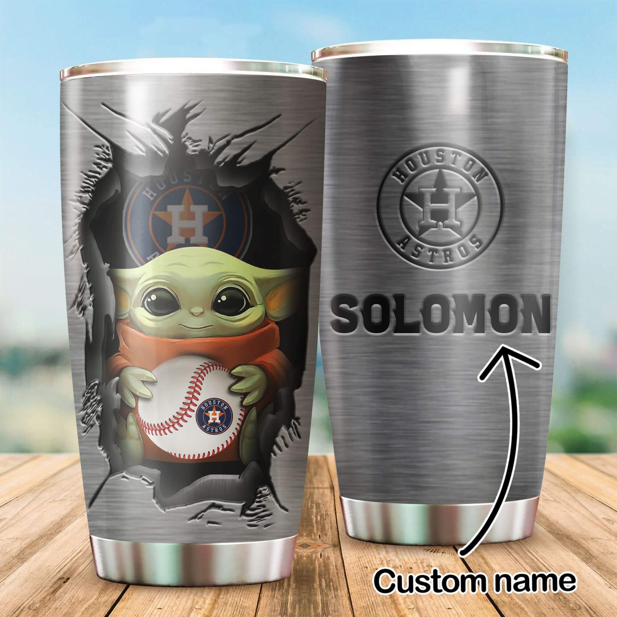 Custom Your Name Houston Astros Tumbler Cup Go99