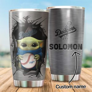 Custom Your Name Los Angeles Dodgers Tumbler Cup YV01