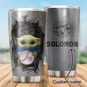 Custom Your Name Toronto Blue Jays Tumbler Cup Gu29