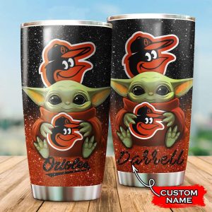 Custom Your Name Baltimore Orioles Tumbler Cup TU55