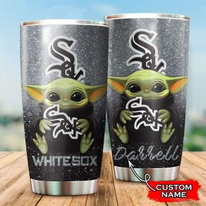 Custom Your Name Chicago White Sox Tumbler Cup KW35