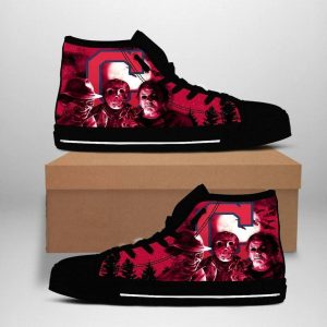 Cleveland Guardians High Top Canvas Shoes RJ38