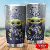 Custom Your Name Colorado Rockies Tumbler Cup Jd62