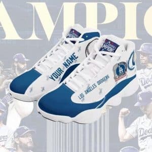 Custom Your Name Los Angeles Dodgers Air JD 13 BM29