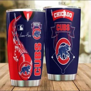 Custom Your Name Chicago Cubs Tumbler Cup HJ88