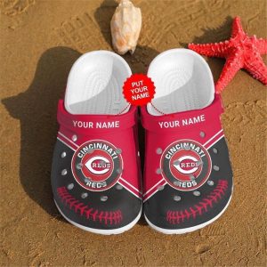 Custom Your Name Cincinnati Reds Crocs FY55