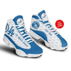 Custom Your Name Los Angeles Dodgers Air JD 13 UV20