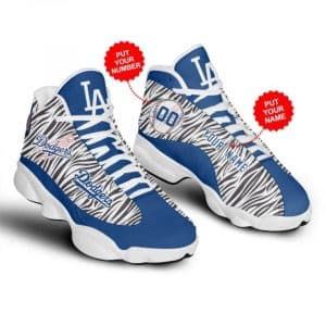 Custom Your Name Los Angeles Dodgers Air JD 13 TB39