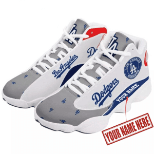 Custom Your Name Los Angeles Dodgers Air JD 13 KS82