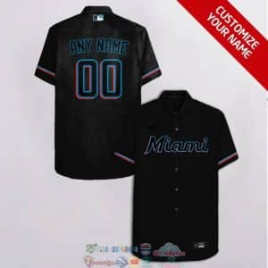 Custom Your Name Miami Marlins Hawaii Shirt OV38
