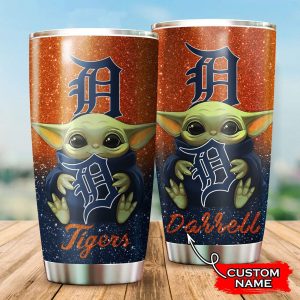 Custom Your Name Detroit Tigers Tumbler Cup Jv30