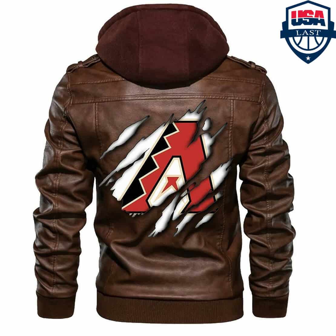 Arizona Diamondbacks Leather Jacket RI43 - Image 3