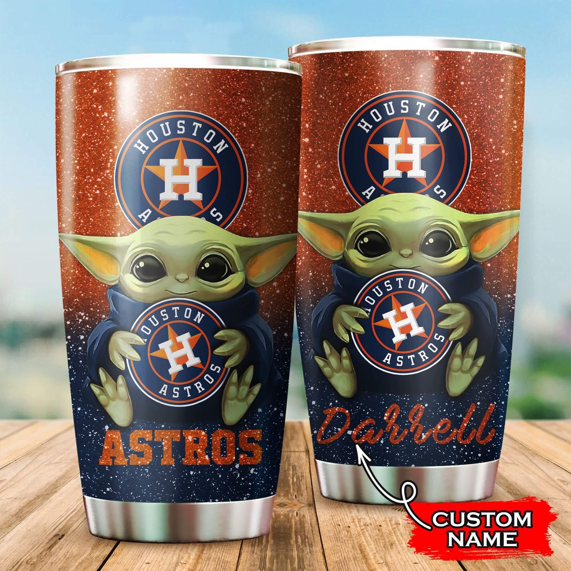 Custom Your Name Houston Astros Tumbler Cup Yk29