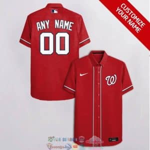 Custom Your Name Washington Nationals Hawaii Shirt JD93