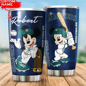 Custom Your Name Seattle Mariners Tumbler Cup Gk32